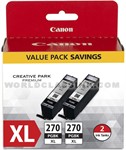 Canon-0319C005-PGI-270XL-High-Yield-Pigment-Black-Twin-Pack