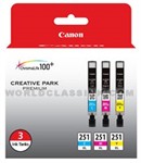 Canon-6449B009-CLI-251XL-Color-Combo-Pack