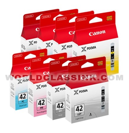 Compatible CLI-42 Ink Cartridge Set W/ Chip For Canon Pixma Pro-100 Pro100 Printer