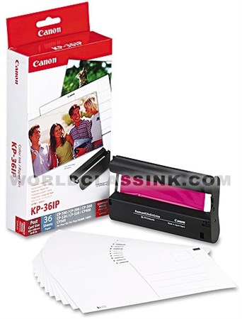 Canon KP-108IP Ink/Paper Set For CP-100, CP-200, CP-300, SELPHY CP710 Color  