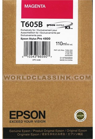 8 Compatible cartridge pigment INK Epson Stylus Pro 4800 non oem tank T565100 