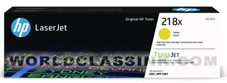 HP 218X Yellow High-Yield Toner Cartridge - Works With Color LaserJet Pro 3201, MFP 3301