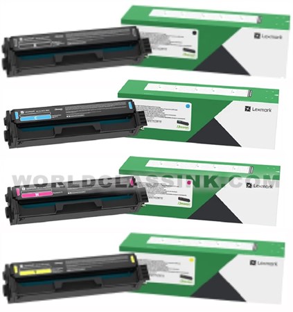 Pack De 4 Toners Compatibles Lexmark CS331 - 1500 Pages Par Cartouche - Multicolore (noir, Cyan, Magenta, Jaune)